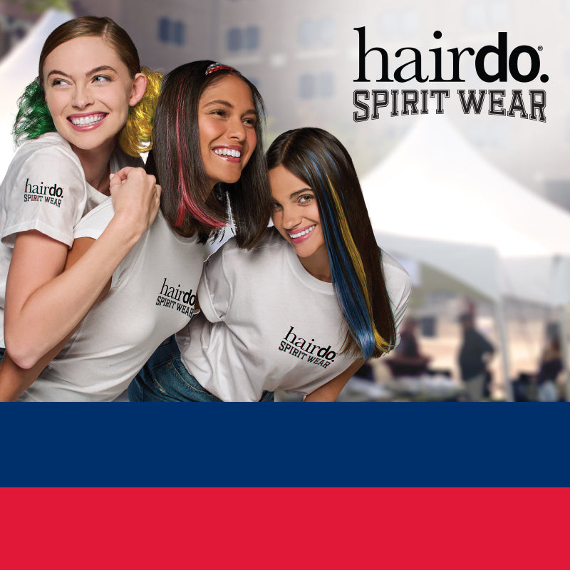 Illinois Blue & Red Baseball Hair Extensions & Accessories | Hairdo USA