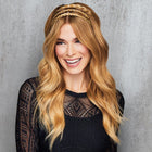 Woman wearing a 3 Piece Headband in Ginger Blonde