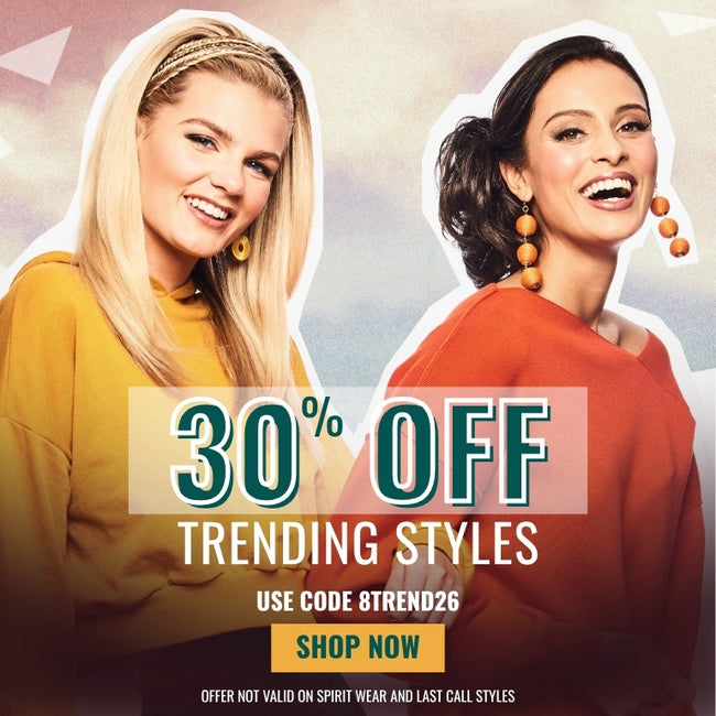 30% OFF Trending Styles with code 8TREND26