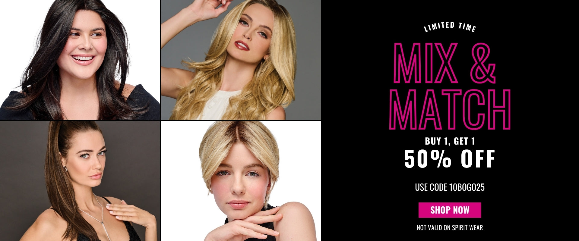 MIX & MATCH: 2ND CHOICE 50% OFF with code 10BOGO25