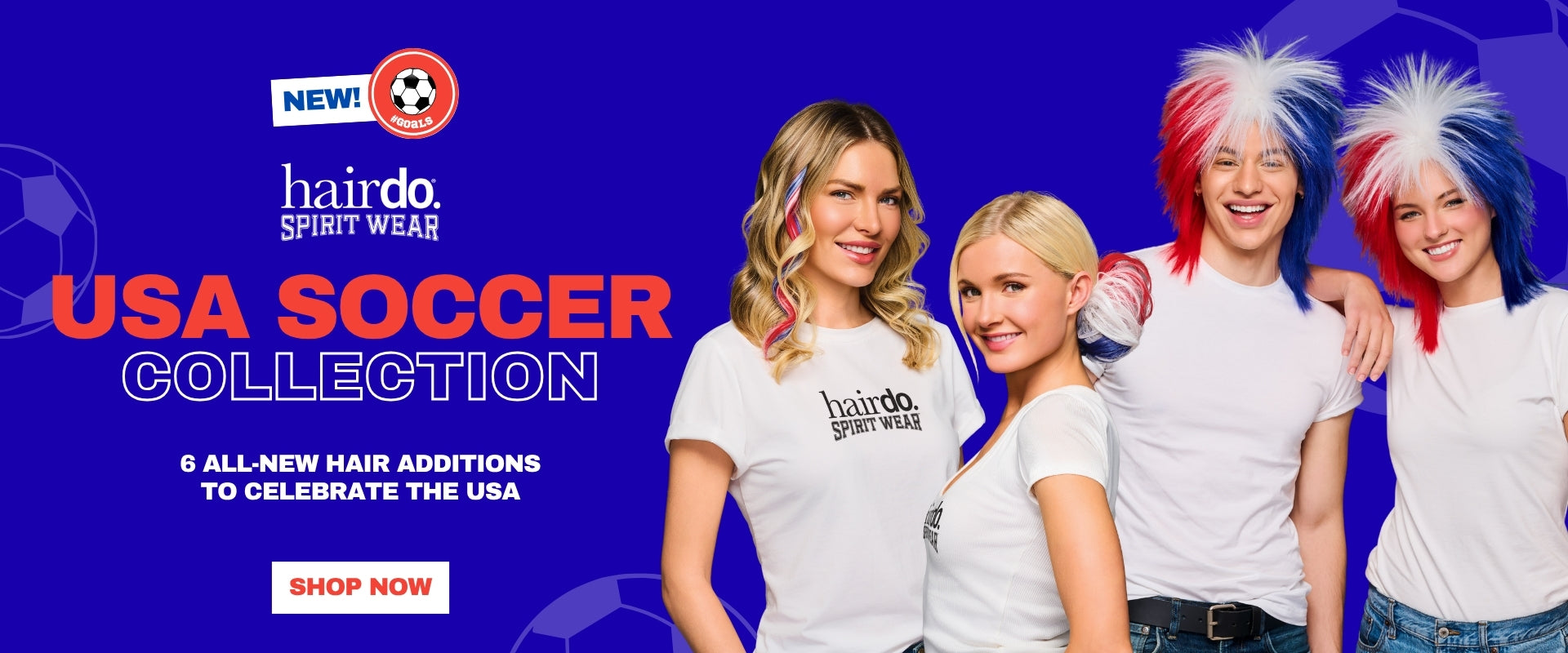 Cheer on Team USA with all-new Red, White and Blue hair accessories from Spirit Wear.
