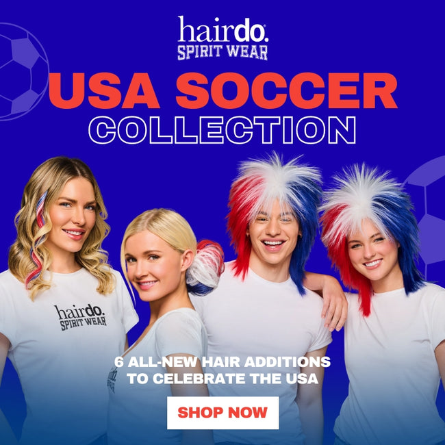Cheer on Team USA with all-new Red, White and Blue hair accessories from Spirit Wear.