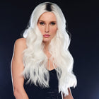 Woman wearing Ethereal Ice Wig - View from the front