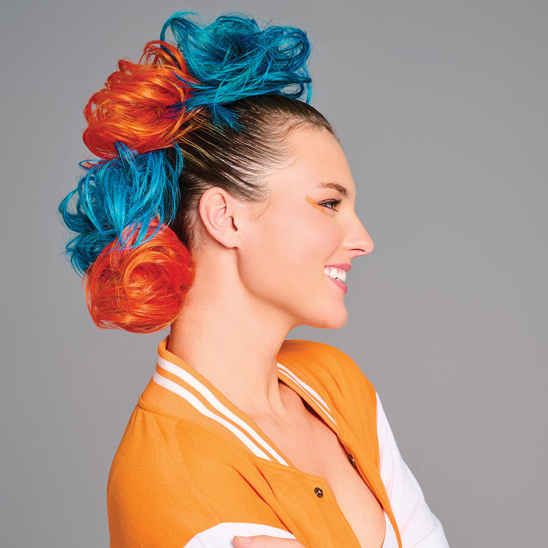 SPIRIT WEAR 2PC HAIR WRAP - TEAL 3155 & BLACK SHIMMER