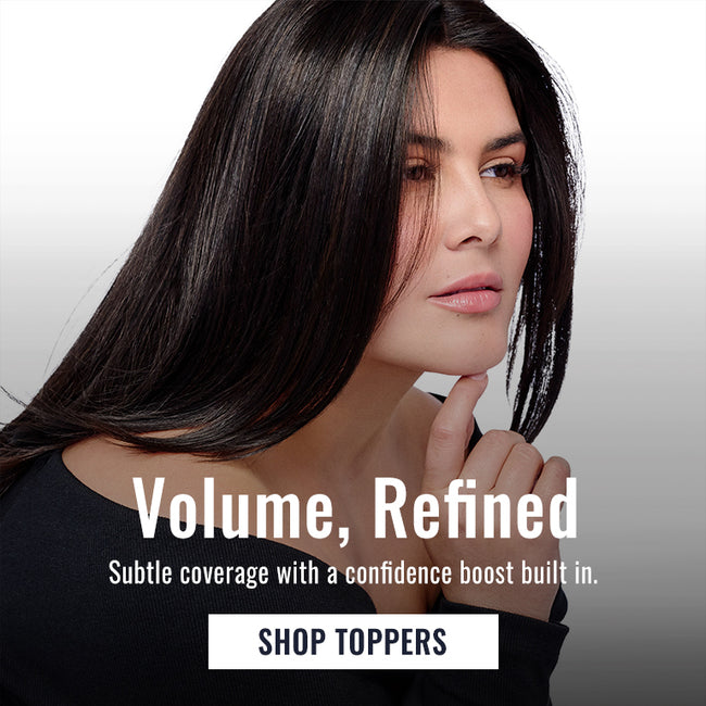 Volume, refined. Shop TOPPERS.