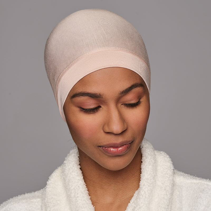 HUW Sleep Cap shown in color Tan