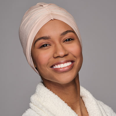 HUW Sleep Cap shown in color Tan