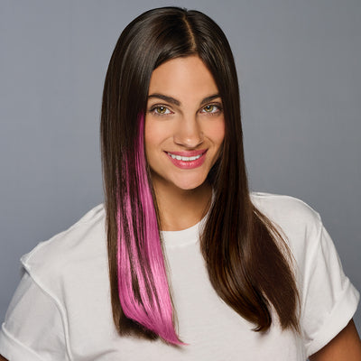 SPIRIT WEAR CLIP-IN COLOR HAIR EXTENSION IN COLOR PINK 218