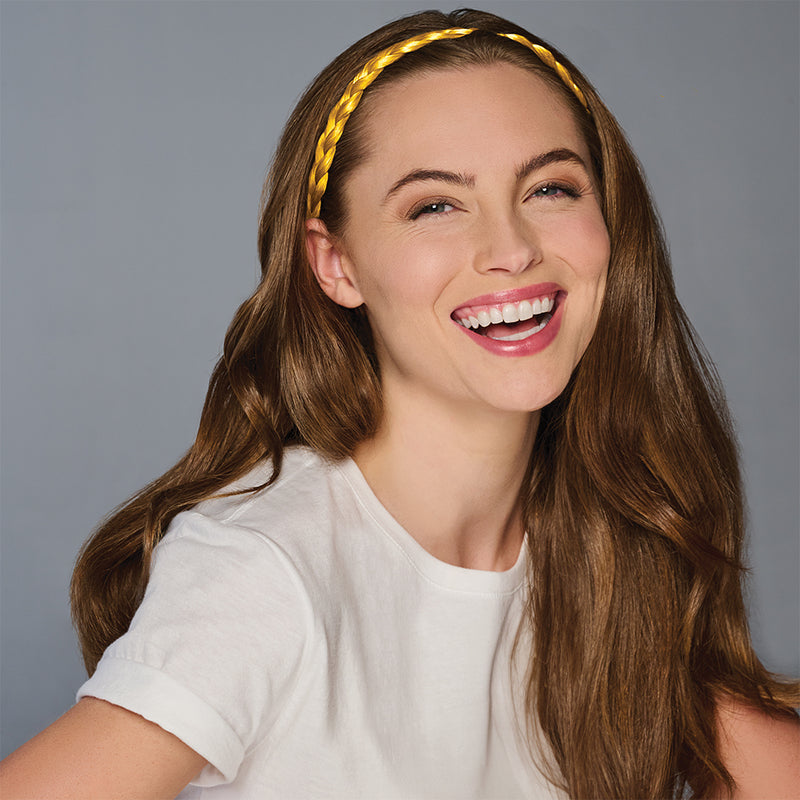 SPIRIT WEAR BRAID HEADBAND IN COLOR YELLOW 109