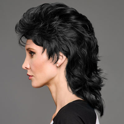 SPIRIT WEAR MVP MULLET WIG IN COLOR BLACK