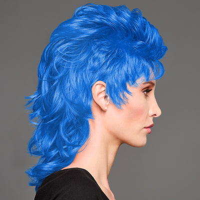 SPIRIT WEAR MVP MULLET WIG IN COLOR BLUE 2386