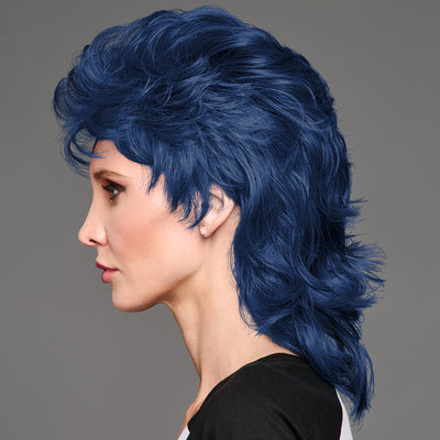 SPIRIT WEAR MVP MULLET WIG IN COLOR  BLUE 2767