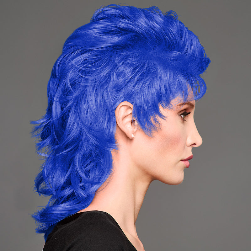 SPIRIT WEAR MVP MULLET WIG IN COLOR BLUE 286