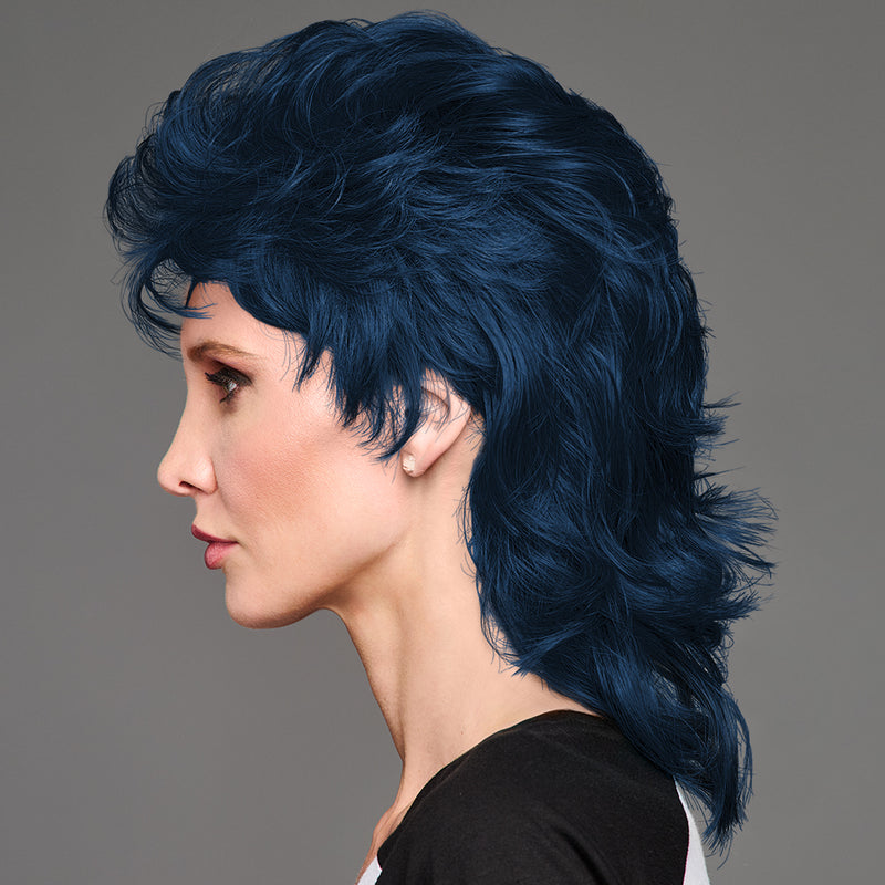 SPIRIT WEAR MVP MULLET WIG IN COLOR BLUE 296