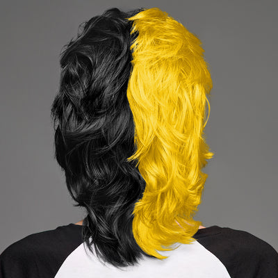 SPIRIT WEAR MVP MULLET WIG IN COLOR GOLD 116 & BLACK
