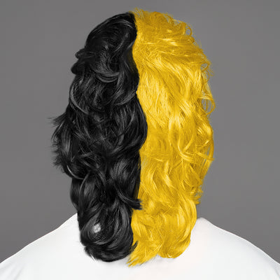 SPIRIT WEAR MVP MULLET WIG IN COLOR GOLD 116 & BLACK