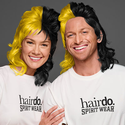 SPIRIT WEAR MVP MULLET WIG IN COLOR GOLD 116 & BLACK
