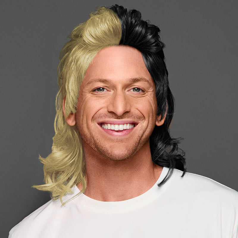 SPIRIT WEAR MVP MULLET WIG IN COLOR GOLD 4525 & BLACK