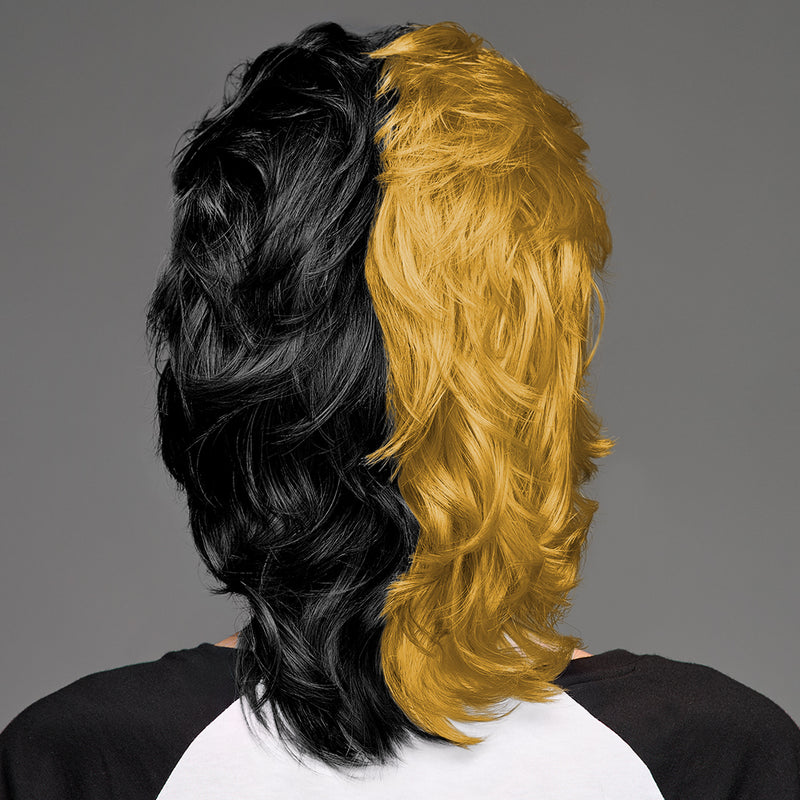 SPIRIT WEAR MVP MULLET WIG IN COLOR GOLD 8640 & BLACK
