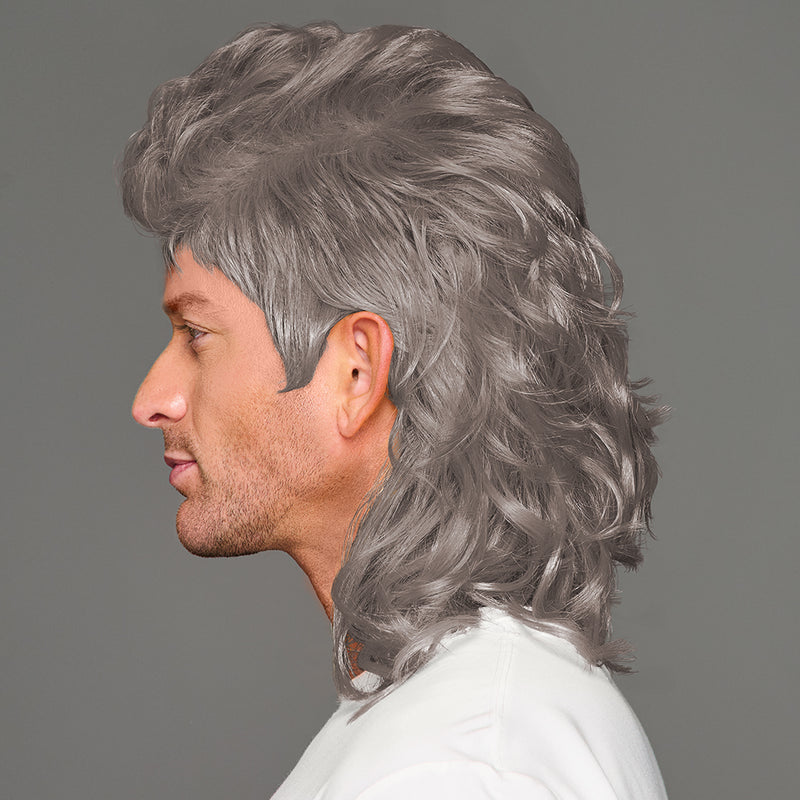 SPIRIT WEAR MVP MULLET WIG IN COLOR GRAY 409