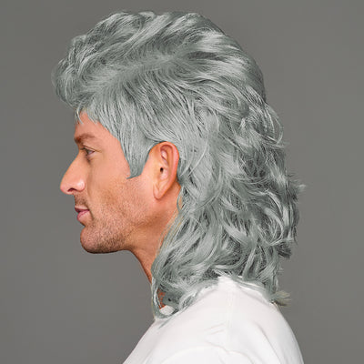 SPIRIT WEAR MVP MULLET WIG IN COLOR GRAY 421