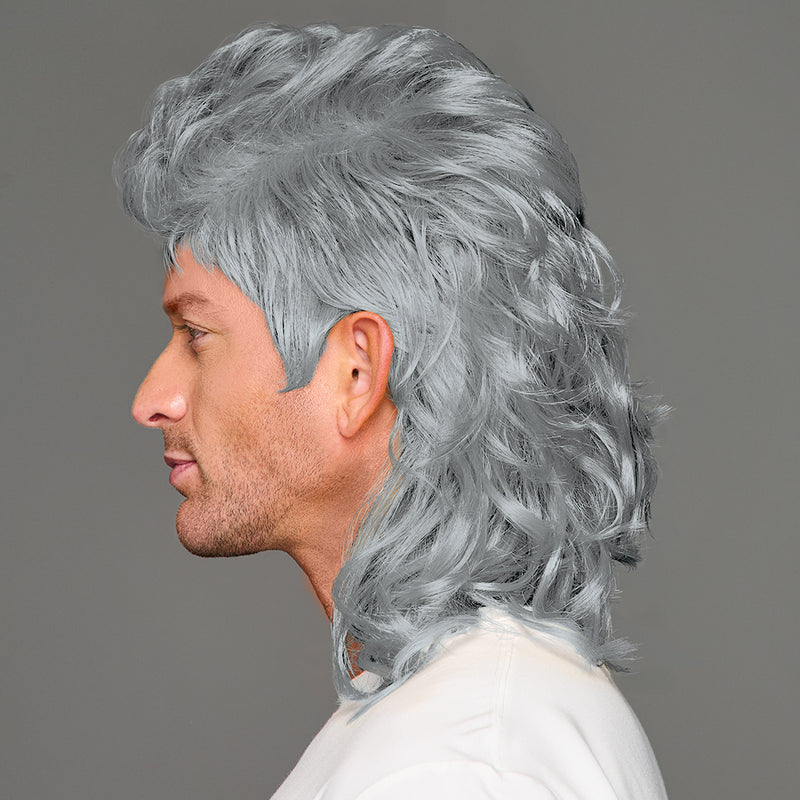SPIRIT WEAR MVP MULLET WIG IN COLOR GRAY 429