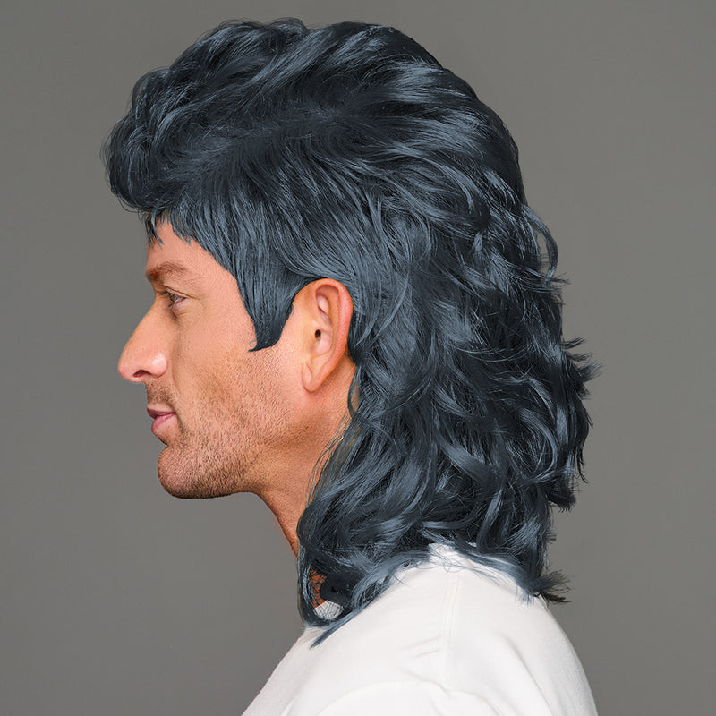SPIRIT WEAR MVP MULLET WIG IN COLOR GRAY 432