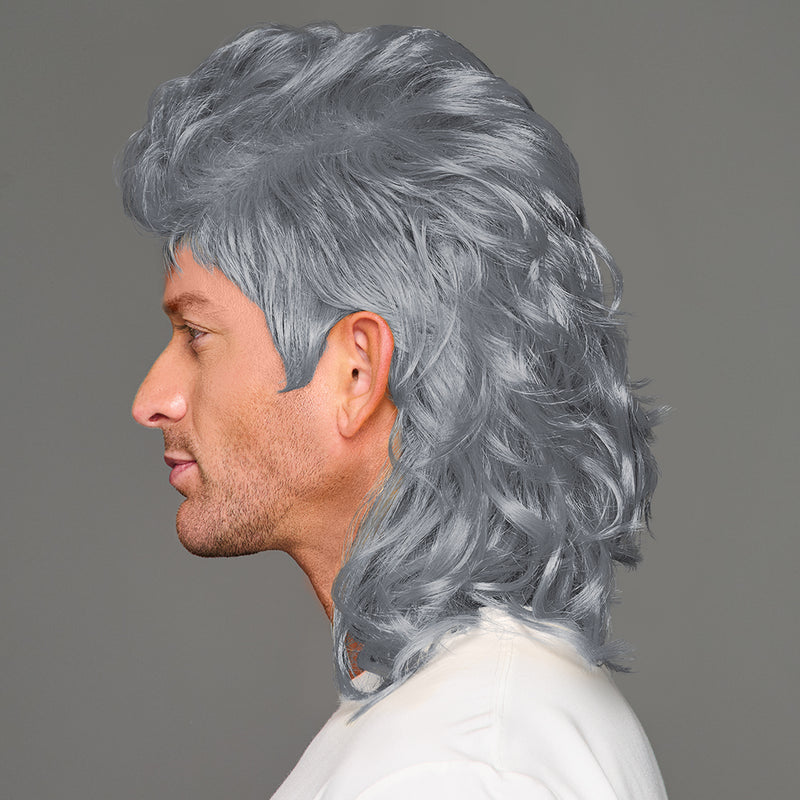 SPIRIT WEAR MVP MULLET WIG IN COLOR GRAY 9