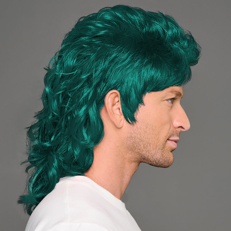 SPIRIT WEAR MVP MULLET WIG IN COLOR GREEN 330
