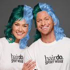 SPIRIT WEAR MVP MULLET WIG IN COLOR GREEN 7484 & BLUE 279