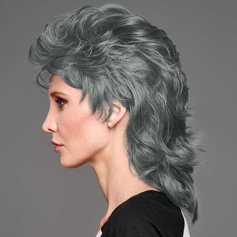 SPIRIT WEAR MVP MULLET WIG IN COLOR GRAY 424