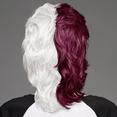 SPIRIT WEAR MVP MULLET WIG IN COLOR MAROON 505 & WHITE