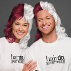 SPIRIT WEAR MVP MULLET WIG IN COLOR MAROON 7421 & WHITE