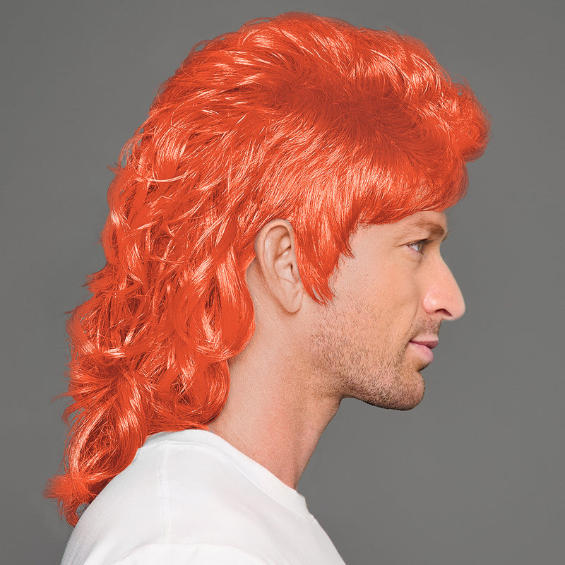 SPIRIT WEAR MVP MULLET WIG IN COLOR ORANGE 1665