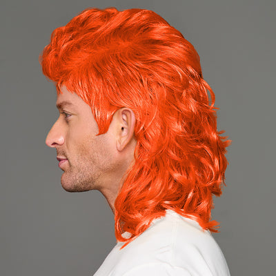 SPIRIT WEAR MVP MULLET WIG IN COLOR ORANGE 172