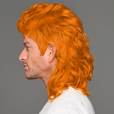 SPIRIT WEAR MVP MULLET WIG IN COLOR ORANGE 158