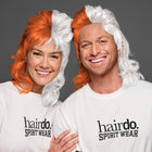 SPIRIT WEAR MVP MULLET WIG IN COLOR ORANGE 1665 & WHITE