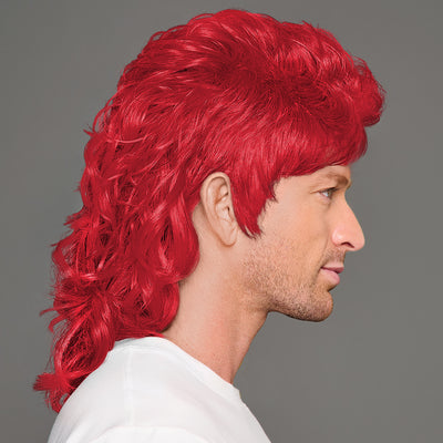 SPIRIT WEAR MVP MULLET WIG IN COLOR RED 187