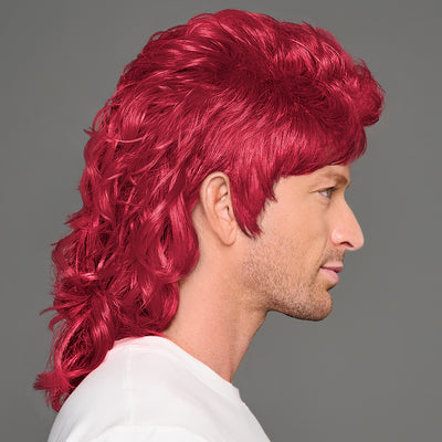SPIRIT WEAR MVP MULLET WIG IN COLOR RED 7427