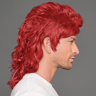 SPIRIT WEAR MVP MULLET WIG IN COLOR RED 7622