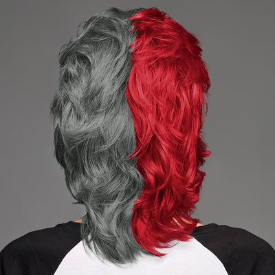 SPIRIT WEAR MVP MULLET WIG IN COLOR RED 200 & GRAY 424