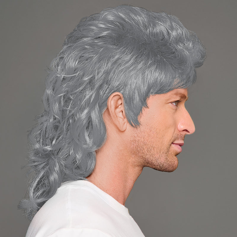 SPIRIT WEAR MVP MULLET WIG IN COLOR SILVER 877