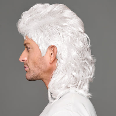 SPIRIT WEAR MVP MULLET WIG IN COLOR WHITE