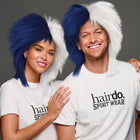 SPIRIT WEAR SPIKY SPIRIT WIG IN COLOR BLUE 282 & WHITE