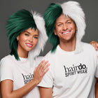 SPIRIT WEAR SPIKY SPIRIT WIG IN COLOR GREEN 567 & WHITE