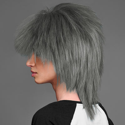 SPIRIT WEAR SPIKY SPIRIT WIG IN COLOR GRAY 424