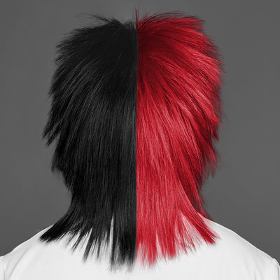 SPIRIT WEAR SPIKY SPIRIT WIG IN COLOR RED 200 & BLACK