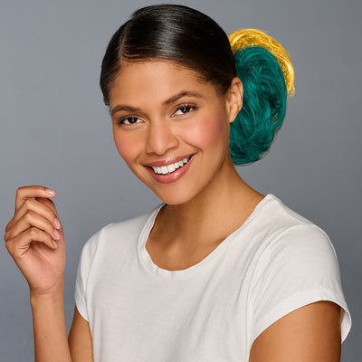 SPIRIT WEAR 2PC HAIR WRAP IN COLOR GREEN 330 & GOLD 123