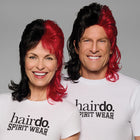 SPIRIT WEAR MVP MULLET WIG IN COLOR RED 194 & BLACK