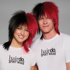 SPIRIT WEAR MVP MULLET WIG IN COLOR RED 194 & BLACK